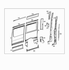 Mercedes Benz Paneling, Side Wall A9076371400 picture