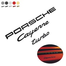 For Porsche Cayenne Turbo Letters Rear Badge Emblem Deck Lid Nameplate e picture