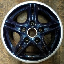 Front Porsche Black And Silver Lip Boxster OEM Wheel 16
