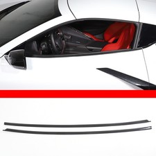 2Pcs Real Carbon Fiber Window Molding Trim For Corvette C8 Convertible 2020+ us picture