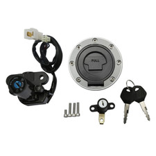 For Yamaha YZF R1 R6 FZ6 Fuel Gas Cap Ignition Switch Lock Key Set Assembly Kit picture