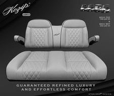 'KOZIP' EZGO TXT/RXV 1996+ GOLF CART FRONT SEAT/BACKREST CUSHION SET (GRAY) picture
