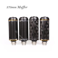 370mm Carbon Exhaust Tips Street Bike Motorcycle Muffler Pipe ATV Escape 38-51mm picture