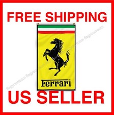 Ferrari Banner 3X5 Italy Enzo Signature Flag Automotive Garage  picture