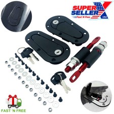 Quick Release Hood Pin Locking Latch Kit BLACK - Universal Fit - USA SELLER picture