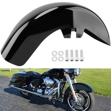 Vivid Black Front Fender Fit For Harley Touring Road King Street Glide 1989-2013 picture
