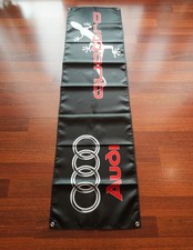 Audi Quattro Racing Banner  Flag – 180 × 45 cm (70.8” × 17.7”) picture