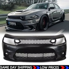 FOR 2015-2023 Dodge Charger SRT-8 SRT Hellcat FRONT BUMPER SET picture