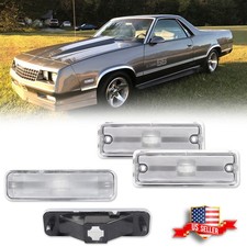 4X Clear Lens Front & Rear Side Marker Light For 1978-1987 El Camino & Caballero picture