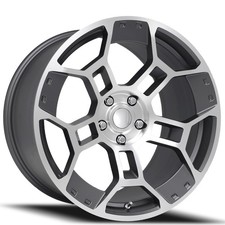 OEM Replica Wheels FR 701F Mustang GT-D 19x10/19x11 Gunmetal Machined (4pcs) B2 picture