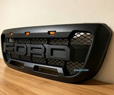 Upgrade Grille For Ford Ranger Grill 2004-2011 Front Mesh Grille w/Letter+LED picture