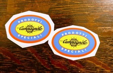 Pair of Campagnolo Prodotti Speciali Italy Italian Vinyl Sticker Campy Pls Read picture