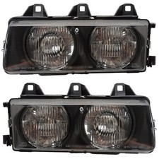 Headlights Front Lamps Pair Set for 92-98 BMW 3 Series/E36 Left & Right picture