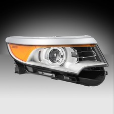 For 2011-2014 Ford Edge HID XENON Right Passenger Headlight W/O HID W/Bulbs picture