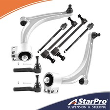 8Pc Front Lower Control Arms Tie Rods Sway Bar Links for Chevy Malibu Pontiac G6 picture