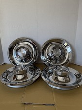 (4) ORIGINAL STYLE GM LICENSED DISC BRAKES CENTER CAPS FOR THE RALLY WHEELS picture