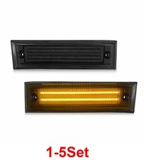 1-5Set Front Bumper LED Side Marker Lights Lamps For GMC Suburban 1981-91 Smoked picture