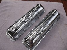 Rare 1961 62 63 64 Ford Galaxie Chrome Bald Valve Covers FE 390 406 427 Mercury picture