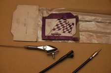 NOS Chrome classic car roof antenna, aerial Mini  Lancia  Fiat  BMW Mercedes picture