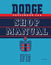 1949 - 1952 Dodge Car Shop Manual picture