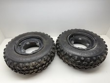 2001 Yamaha Warrior YFM350 Front Wheels Rims Tires Pair OEM picture