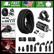 EVIL ENERGY Inline Fuel Pump Kit 300 LPH for 12V EFI Systems with Fuel Line picture