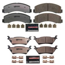 PowerStop Front Rear Z36 Carbon-Fiber Ceramic Disc Brake Pad Kit For F-150 12-20 picture