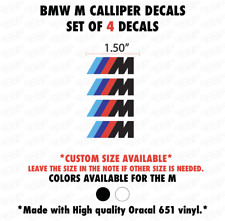 4X CALLIPER DECAL HIGH TEMP BMW M POWER STRIPES COLORED picture