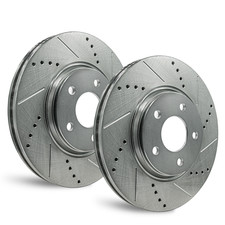 For Jeep Patriot 2009-2017 - Rear Drilled and Slotted Rotors picture