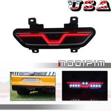LED REAR 4th BRAKE TAIL BACK UP REVERSE LIGHT SMOKED for 2015-2017 FORD MUSTANG picture