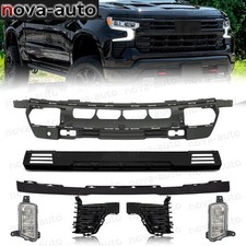 For 2022-2025 Chevy Silverado 1500 Gloss Black Front Lower Valance Bumper Cover picture