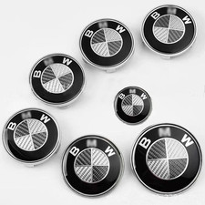 7PCS 82mm/74mm/45mm/68mm For BMW Front Rear Wheel Emblem Centre Caps Badges US/ picture