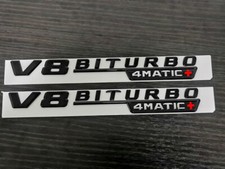 NEW Gloss Black V8 BITURBO 4MATIC For Mercedes-Benz E63 E63S AMG W213 picture