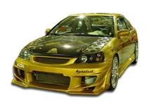 Duraflex FITS 2001-03 Honda Civic 2dr / 4DR Bomber Front Bumper Cover - 1 Piece picture