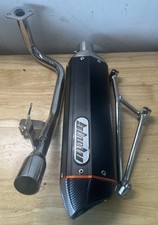 MMG GY6 50cc 100cc 4-Stroke Performance Exhaust Muffler Carbon Fiber Scooter picture