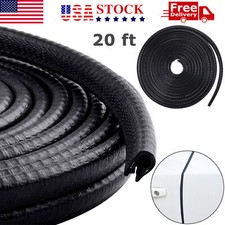 20ft U-Shape Car Door Edge Guard Molding Trim Rubber Edge Strip Seal Protector picture