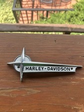 RARE 1961-1962 Harley Davidson Pan head Tank Embelm Original  picture