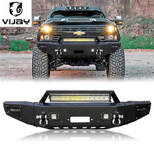 Vijay New Front Bumper With Winch Plate& For 2015-2019 chevy Silverado 2500/3500 picture