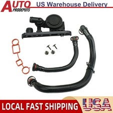 Crankcase Vent PCV Valve+ Hose w/Screw KIT For Audi A3 A4 VW Eos Passat 2.0T FSI picture