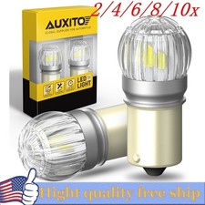 2/4X 1156 2US6T LED Tail Brake Stop Backup Reverse Turn Signal Lights bulb White picture