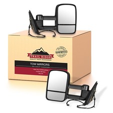Trail Ridge Towing Mirror Set Power Heated Textured 2 Piece For 14-18 Chevrolet picture