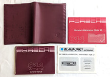 1985 Porsche 944 Owner's Manual Warranty Maintenance Blaupunkt Radio Cover picture
