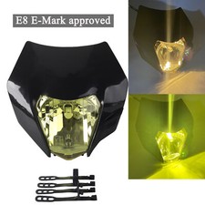 Black E8 E-Mark LED Headlamp For 350 EXC-F Six Days EU 450 EXC AU 500 EXC EU picture
