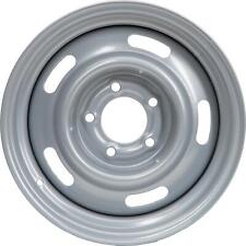 Speedway Motors GM Style 15x8 In Rally Wheel, 5 on 4.75 Inch BP, Silver picture