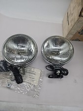 Vintage NOS Pair GE 4531 Driving HEADLIGHT & Housing Napa 730 USA chrome 6