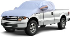 Truck Car Cover Top for Crew Cab Pickup, Half Cover Sunproof Waterproof Windp... picture