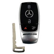 OEM Mercedes Benz AMG Keyless Remote + UNCUT Key IYZ-MS2 (glossy) AMG (SHP) picture