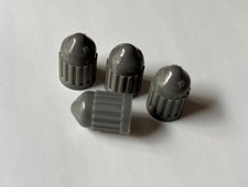 NOS 1992-2004 FORD MUSTANG LX MACH 1 SVT COBRA R BULLITT GRAY OE VALVE STEM CAPS picture