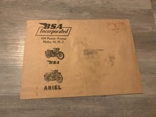 VTG BSA Incorporated Nutley NJ Envelope Motorcycles Ariel picture