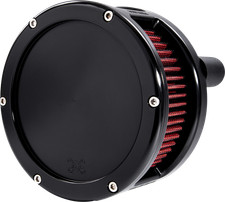 Feuling BA Series Air Cleaner Kit Black Anodized Red Filter 5433 picture